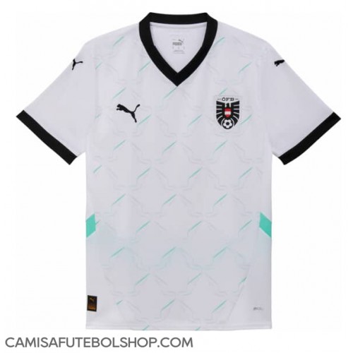 Camisa de time de futebol Áustria Replicas 2º Equipamento Europeu 2024 Manga Curta